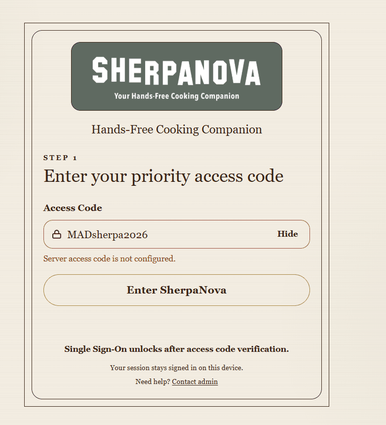 SherpaNova screenshot